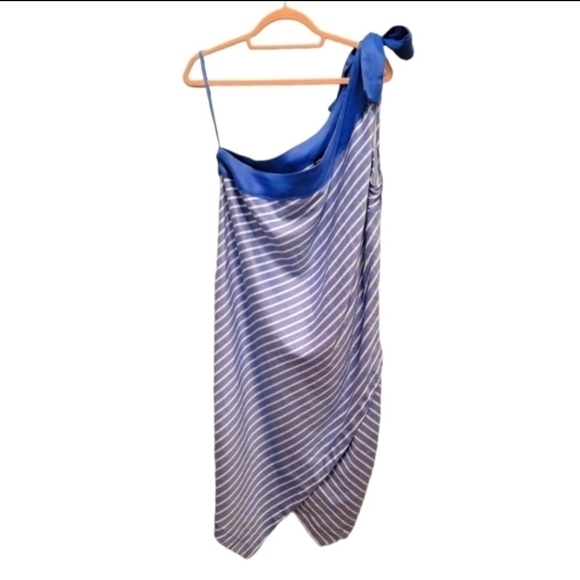 Glamour X Lane Bryant Blue and White Dress Size - Picture 5 of 5
